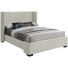 Meridian Furniture Oxford Linen King Bed - Beige - Bedroom Beds