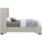 Meridian Furniture Oxford Twin Linen Bed - Bedroom Beds