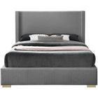 Meridian Furniture Royce Linen King Bed - Bedroom Beds