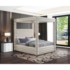 Meridian Furniture Royal Velvet Queen Bed - Bedroom Beds