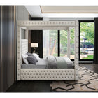 Meridian Furniture Royal Velvet Queen Bed - Bedroom Beds