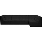 Meridian Furniture Relax Velvet Modular Sectional Sec5A - Sofas