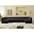 Meridian Furniture Relax Velvet Modular Sectional Sec7A - Sofas