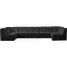 Meridian Furniture Relax Velvet Modular Sectional Sec7A - Sofas