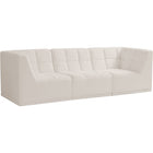 Meridian Furniture Relax Velvet Modular 98 Sofa - Cream - Sofas