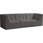 Meridian Furniture Relax Velvet Modular 98 Sofa - Grey - Sofas
