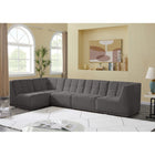 Meridian Furniture Relax Velvet Modular Sectional Sec5A - Sofas
