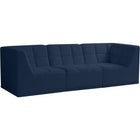 Meridian Furniture Relax Velvet Modular 98 Sofa - Navy - Sofas