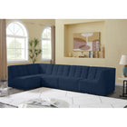 Meridian Furniture Relax Velvet Modular Sectional Sec5A - Sofas