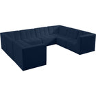 Meridian Furniture Relax Velvet Modular Sectional Sec8A - Navy - Sofas