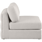 Meridian Furniture Beckham Linen Polyester Modular Armless Chair - Chairs