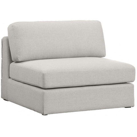 Meridian Furniture Beckham Linen Polyester Modular Armless Chair - Beige - Chairs