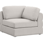 Meridian Furniture Beckham Linen Polyester Modular Corner Chair - Beige - Chairs