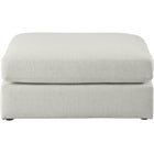 Meridian Furniture Beckham Linen Polyester Modular Ottoman - Ottomans