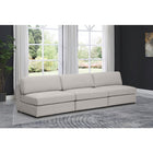 Meridian Furniture Beckham Linen Polyester Modular 114 Sofa S114B - Sofas