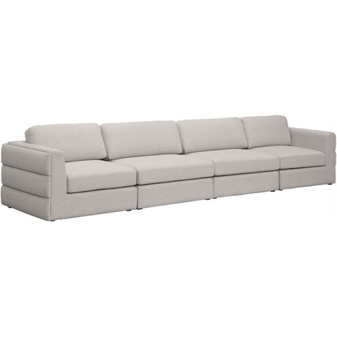 Meridian Furniture Beckham Linen Polyester Modular 152 Sofa S152A - Beige - Sofas