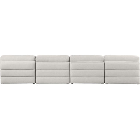 Meridian Furniture Beckham Linen Polyester Modular 152 Sofa S152B - Beige - Sofas