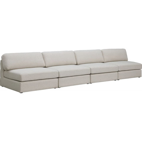 Meridian Furniture Beckham Linen Polyester Modular 152 Sofa S152B - Beige - Sofas