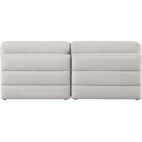 Meridian Furniture Beckham Linen Polyester Modular 76 Sofa S76B - Beige - Sofas