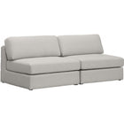 Meridian Furniture Beckham Linen Polyester Modular 76 Sofa S76B - Beige - Sofas