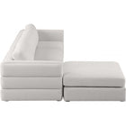 Meridian Furniture Beckham Linen Polyester Modular Sectional 4A - Sofas