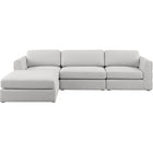 Meridian Furniture Beckham Linen Polyester Modular Sectional 4A - Sofas