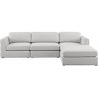 Meridian Furniture Beckham Linen Polyester Modular Sectional 4A - Sofas