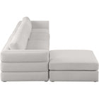 Meridian Furniture Beckham Linen Polyester Modular Sectional 5A - Sofas