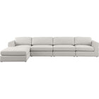 Meridian Furniture Beckham Linen Polyester Modular Sectional 5A - Sofas