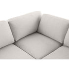 Meridian Furniture Beckham Linen Polyester Modular Sectional 5B - Sofas