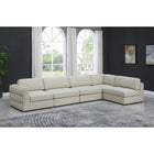 Meridian Furniture Beckham Linen Polyester Modular Sectional 5B - Sofas