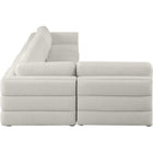 Meridian Furniture Beckham Linen Polyester Modular Sectional 5B - Sofas