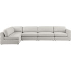 Meridian Furniture Beckham Linen Polyester Modular Sectional 5B - Sofas