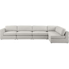 Meridian Furniture Beckham Linen Polyester Modular Sectional 5B - Sofas