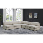 Meridian Furniture Beckham Linen Polyester Modular Sectional 5C - Sofas