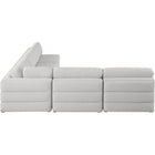 Meridian Furniture Beckham Linen Polyester Modular Sectional 5C - Sofas