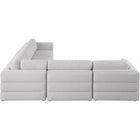 Meridian Furniture Beckham Linen Polyester Modular Sectional 5D - Sofas