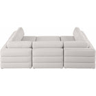 Meridian Furniture Beckham Linen Polyester Modular Sectional 6A - Sofas