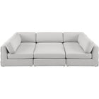 Meridian Furniture Beckham Linen Polyester Modular Sectional 6A - Sofas