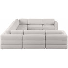 Meridian Furniture Beckham Linen Polyester Modular Sectional 8A - Sofas