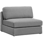 Meridian Furniture Beckham Linen Polyester Modular Armless Chair - Grey - Chairs