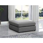 Meridian Furniture Beckham Linen Polyester Modular Ottoman - Ottomans