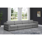 Meridian Furniture Beckham Linen Polyester Modular 152 Sofa S152A - Sofas
