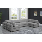 Meridian Furniture Beckham Linen Polyester Modular Sectional 6B - Sofas