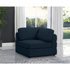 Meridian Furniture Beckham Linen Polyester Modular Corner Chair - Chairs
