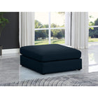 Meridian Furniture Beckham Linen Polyester Modular Ottoman - Ottomans