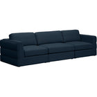 Meridian Furniture Beckham Linen Polyester Modular 114 Sofa S114A - Navy - Sofas