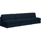 Meridian Furniture Beckham Linen Polyester Modular 114 Sofa S114B - Navy - Sofas