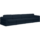 Meridian Furniture Beckham Linen Polyester Modular 152 Sofa S152A - Navy - Sofas