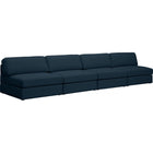 Meridian Furniture Beckham Linen Polyester Modular 152 Sofa S152B - Navy - Sofas